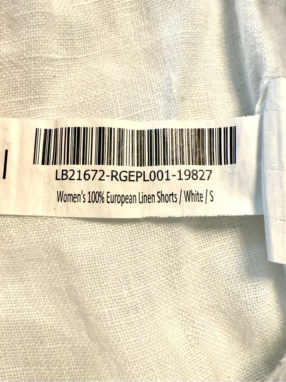 Quince White 100% European Linen Shorts Elastic Drawstring Pocket Size Small EUC - Picture 3 of 13